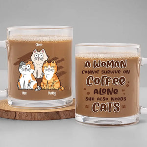 Quel plus beau cadeau que l'amour d'un chat ? Mug en verre personnalisé avec chat. Cadeau pour les propriétaires et les amoureux des animaux.