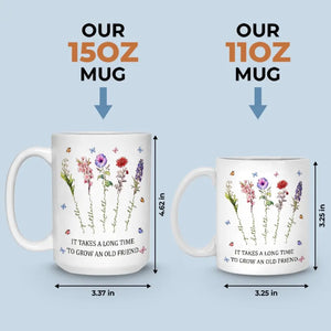 Il faut du temps pour se faire de nouveaux amis - Mug personnalisé Bestie - Cadeau pour les meilleures amies, BFF, sœurs