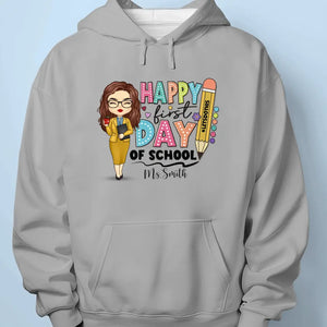 Bonne rentrée scolaire ! T-shirt unisexe personnalisé, sweat à capuche, sweat-shirt ! Cadeau pour enseignant
