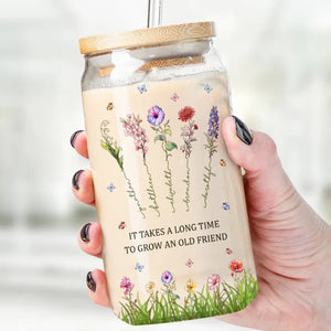 Je te choisirais - Tasse en verre personnalisée pour meilleure amie, tasse à café glacé - Cadeau pour meilleures amies, meilleures amies, sœurs