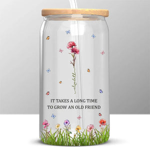 Je te choisirais - Tasse en verre personnalisée pour meilleure amie, tasse à café glacé - Cadeau pour meilleures amies, meilleures amies, sœurs