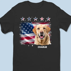 Photo personnalisée : L’amour d’un animal est inconditionnel et éternel - T-shirt unisexe personnalisé pour chien et chat, sweat à capuche, sweat-shirt - Cadeau du 4 juillet pour les propriétaires d’animaux et les amoureux des animaux.