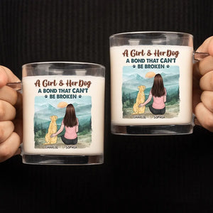 Le lien indéfectible entre les animaux et leurs propriétaires - Mug en verre personnalisé pour chien - Cadeau pour les propriétaires et les amoureux des animaux