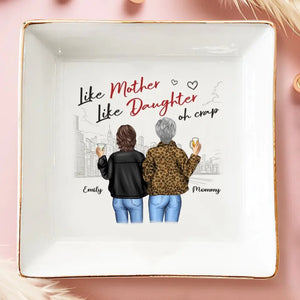 D'abord ma mère, pour toujours ma meilleure amie - Plat à bijoux personnalisé pour la famille - Cadeau pour maman, grand-mère