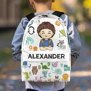 L'avenir du monde est dans ma classe aujourd'hui - Sac à dos personnalisé pour enfant - Cadeau de rentrée scolaire pour enfant