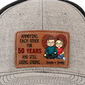 T'aimer est l'aventure la plus précieuse que je connaisse - Chapeau en cuir personnalisé pour couple - Cadeau pour mari et femme, anniversaire