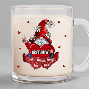 Si je sais ce qu'est l'amour, c'est grâce à toi - Tasse en verre personnalisée pour la famille - Cadeau pour maman, grand-mère