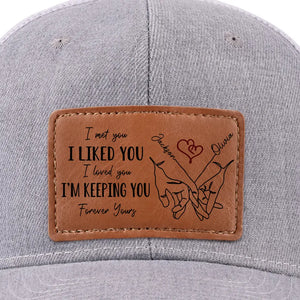 Un seul m'ennuie ! - Chapeau personnalisé en cuir avec patch - Cadeau pour mari et femme, anniversaire