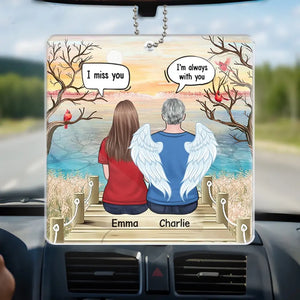 Tu es mon aujourd'hui et tous mes lendemains - Ornement de voiture personnalisé commémoratif - Forme personnalisée en acrylique - Cadeau de condoléances pour les membres de la famille