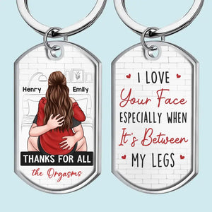 Je t'aime pour ta personnalité - Porte-clés personnalisé pour couple - Cadeau pour mari et femme, anniversaire