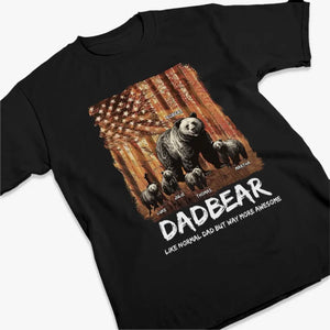 Petits-enfants réchauffent le cœur de Papa Ours - T-shirt unisexe personnalisé, sweat à capuche, sweat-shirt - Cadeau pour papa, grand-père