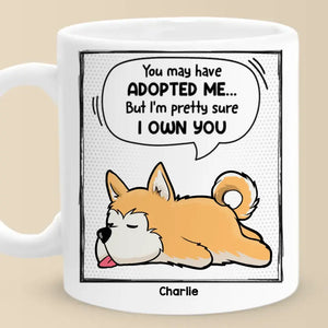 Je suis presque sûr que tu m'appartiens - Tasse personnalisée pour chien et chat - Cadeau pour les propriétaires d'animaux et les amoureux des animaux