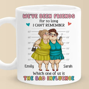 Les meilleurs amis sont là avec vous - Mug personnalisé Bestie - Cadeau pour les meilleures amies, BFF, sœurs
