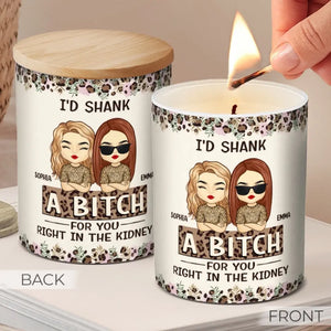 Je te tuerais pour toi - Bougie parfumée sans fumée personnalisée Bestie - Cadeau pour meilleures amies, meilleures amies, sœurs