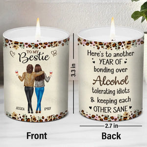 Notre amitié est comme cette bougie - Bougie parfumée sans fumée personnalisée Bestie - Cadeau pour meilleures amies, meilleures amies, sœurs