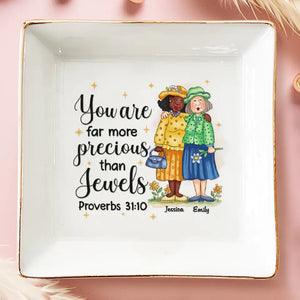 Le meilleur miroir est un vieil ami - Porte-bijoux personnalisé Bestie - Cadeau pour meilleures amies, meilleures amies, sœurs