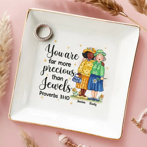 Le meilleur miroir est un vieil ami - Porte-bijoux personnalisé Bestie - Cadeau pour meilleures amies, meilleures amies, sœurs