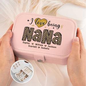 Grand-mère adorée - Coffret à bijoux personnalisé pour la famille - Cadeau pour maman et grand-mère
