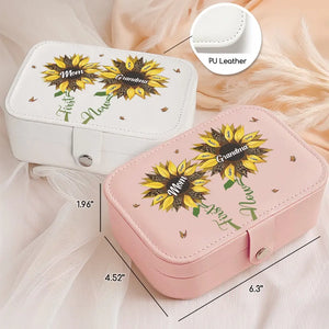 Les mères sont les jardinières de l'âme - Coffret à bijoux personnalisé pour la famille - Cadeau pour maman et grand-mère