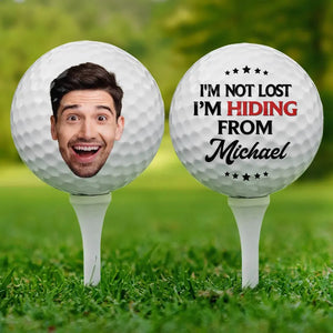 Le golf photo personnalisé est le meilleur plan de retraite ! Balle de golf personnalisée ! Cadeau pour les amateurs de sport et les joueurs.