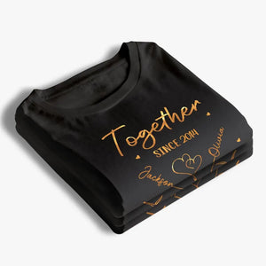 Tiens-moi la main et ne me lâche jamais - T-shirt unisexe personnalisé pour couple, sweat à capuche, cadeau pour mari et femme, anniversaire