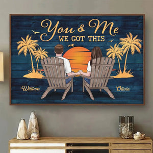 Au final, tout ce dont vous avez besoin, c'est d'amour et d'un chien - Affiche horizontale personnalisée pour chien - Cadeau pour couples, propriétaires d'animaux, amoureux des animaux