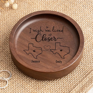 Un meilleur ami est comme un beau bouquet de fleurs - Plat à bijoux en bois personnalisé Bestie - Cadeau pour meilleures amies, meilleures amies, sœurs