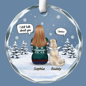 Honorez la mémoire de vos fidèles compagnons pour toujours - Ornement commémoratif en verre personnalisé - Cadeau de Noël, cadeau de condoléances pour les propriétaires et les amoureux des animaux