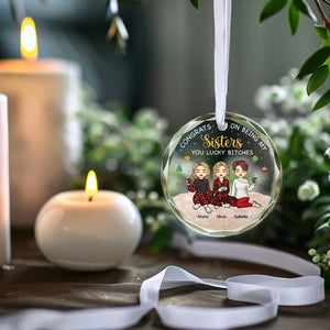Chaque saison est notre saison - Ornement en verre personnalisé pour meilleure amie - Cadeau de Noël pour meilleures amies, meilleures amies, sœurs