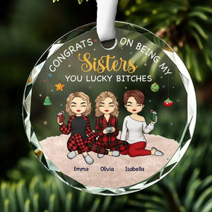Chaque saison est notre saison - Ornement en verre personnalisé pour meilleure amie - Cadeau de Noël pour meilleures amies, meilleures amies, sœurs