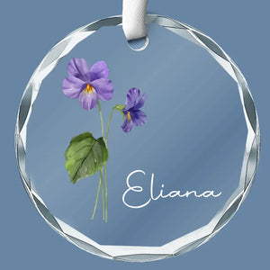 Un ami est comme une fleur, il peut plier au vent, mais il ne se brisera jamais - Ornement en verre personnalisé pour meilleure amie - Cadeau pour meilleures amies, meilleures amies, sœurs