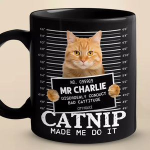 Tasse noire personnalisée avec photo de chat, compagnon de chambre à quatre pattes, ami pour toujours - Cadeau pour propriétaires et amoureux des animaux