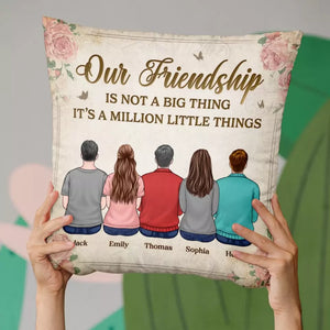 La seule façon d'avoir un ami est d'en être un - Coussin personnalisé Bestie - Cadeau de Noël pour les meilleures amies, BFF, sœurs