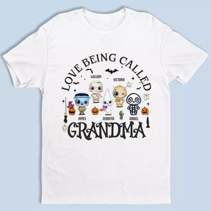 J'adore être appelée grand-mère - T-shirt, sweat à capuche, sweat-shirt unisexe personnalisé pour la famille - Cadeau d'Halloween pour maman et grand-mère