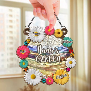 L'amour de grand-mère est intemporel - Attrape-soleil personnalisé pour fenêtre - Cadeau pour grand-mère