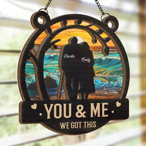 Tu es mon plus beau cadeau - Attrape-soleil personnalisé à suspendre pour fenêtre - Cadeau pour mari et femme, anniversaire