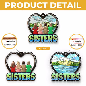Le plus beau cadeau pour nos parents - Attrape-soleil personnalisé à suspendre à la fenêtre - Cadeau pour les membres de la famille, les frères et sœurs