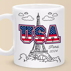 Ne laissez jamais la peur de vous faire écraser - Mug Olympiques - Vacances Olympiques, cadeau pour les membres de la famille, les meilleurs amis