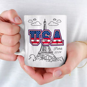 Ne laissez jamais la peur de vous faire écraser - Mug Olympiques - Vacances Olympiques, cadeau pour les membres de la famille, les meilleurs amis