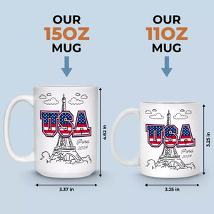 Ne laissez jamais la peur de vous faire écraser - Mug Olympiques - Vacances Olympiques, cadeau pour les membres de la famille, les meilleurs amis