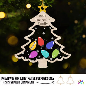 Se balancer autour du sapin de Noël - Décoration de Noël personnalisée à 3 étages - Cadeau de Noël pour les membres de la famille