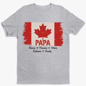 La feuille d'érable, gravée dans mon être - T-shirt unisexe personnalisé, sweat à capuche, sweat-shirt - Fête des pères, cadeau pour papa, grand-père