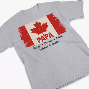La feuille d'érable, gravée dans mon être - T-shirt unisexe personnalisé, sweat à capuche, sweat-shirt - Fête des pères, cadeau pour papa, grand-père