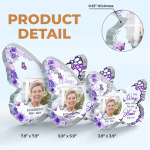 Photo personnalisée Dormez maintenant et reposez-vous - Plaque commémorative personnalisée en acrylique de forme personnalisée - Cadeau de condoléances pour les membres de la famille