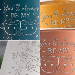 Tu seras toujours ma meilleure amie - Mug en poterie personnalisé Bestie - Cadeau pour meilleures amies, meilleures amies, sœurs