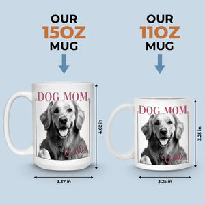 Photo personnalisée : La présence apaisante d'un animal de compagnie bien-aimé, un compagnon fidèle à travers tout - Mug personnalisé pour chien et chat - Cadeau pour propriétaires et amoureux des animaux
