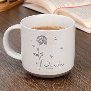 Laissez-nous vivre comme des fleurs, sauvages et belles - Tasse en poterie personnalisée Bestie - Cadeau pour meilleures amies, meilleures amies, sœurs