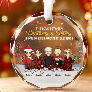 Le plus beau cadeau que nos parents nous ont offert, c'était l'un à l'autre - Décoration de Noël personnalisée en verre avec cercle - Cadeau pour les membres de la famille