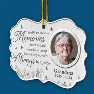Photo personnalisée « Une belle âme dont on se souvient » - Ornement commémoratif personnalisé - Forme Benelux en métal - Cadeau de condoléances, cadeau de Noël pour les membres de la famille