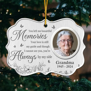 Photo personnalisée « Une belle âme dont on se souvient » - Ornement commémoratif personnalisé - Forme Benelux en métal - Cadeau de condoléances, cadeau de Noël pour les membres de la famille